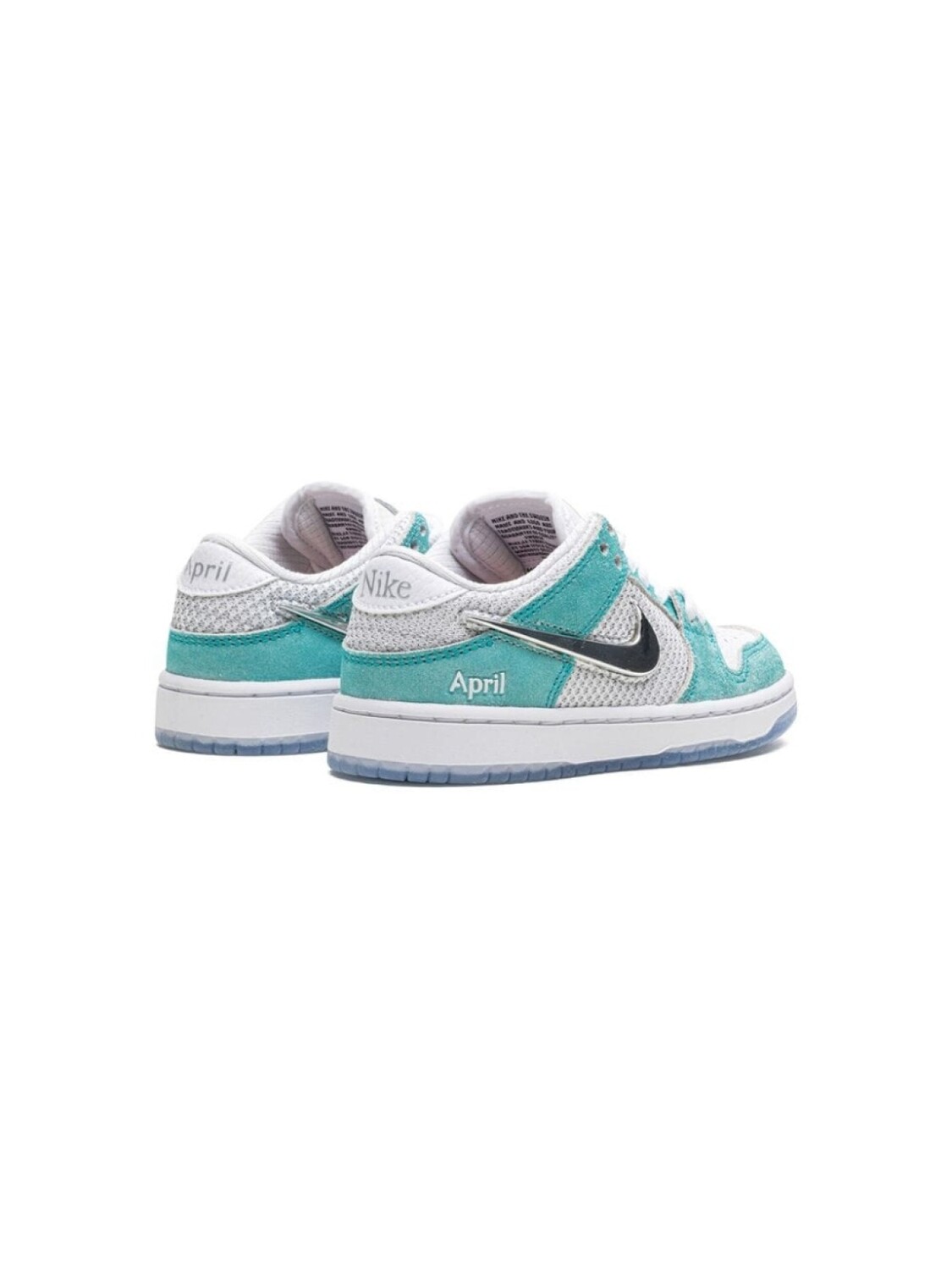 Nike Kids кроссовки SB Dunk Low из коллаборации с April Skateboards, зеленый — фото 3