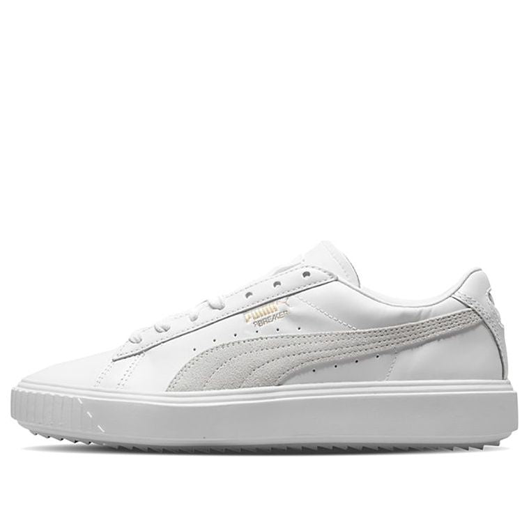 

Кеды PUMA Breaker Low Top Casual Skate Shoes Unisex White Gray 'White Grey', серый