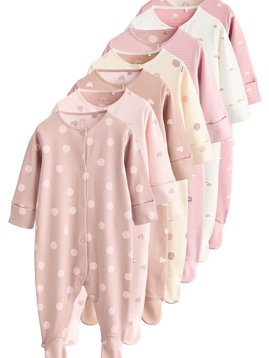 

Пижама Next, цвет Beige/Pink/White