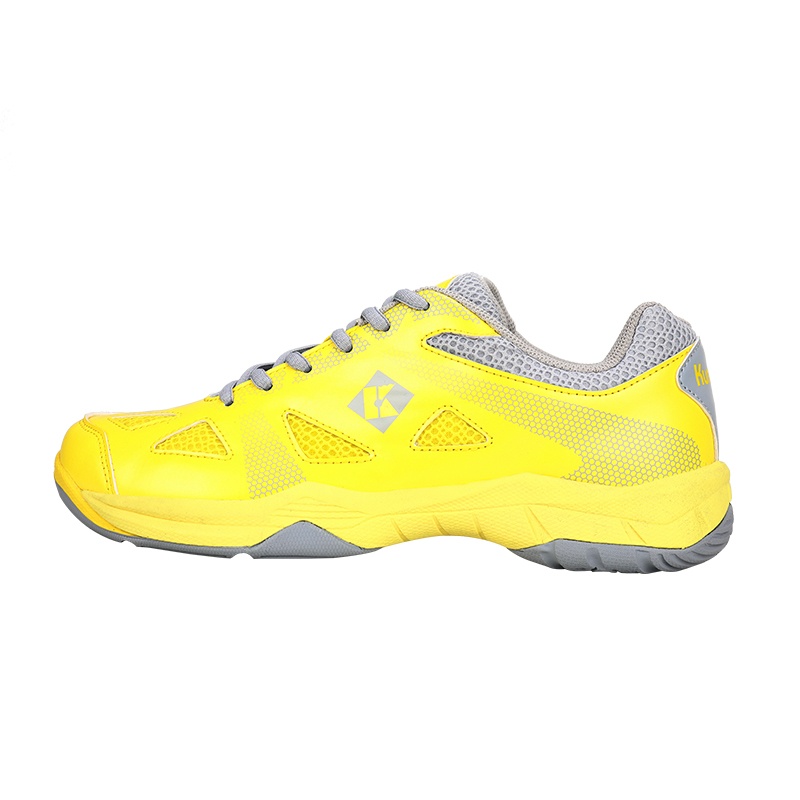 

Непромокаемые износостойкие кроссовки Low top для бадминтона Unisex KUMPOO, желтый/серый