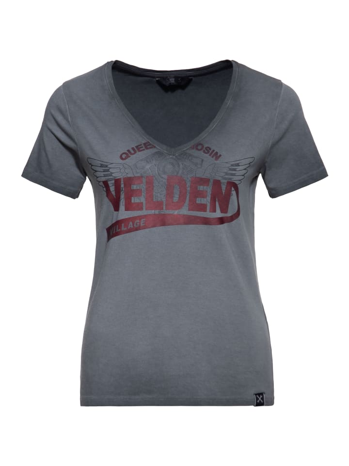 

Серая футболка Queen Kerosin Velden Village Queen Kerosin, Серый, Серая футболка Queen Kerosin Velden Village Queen Kerosin