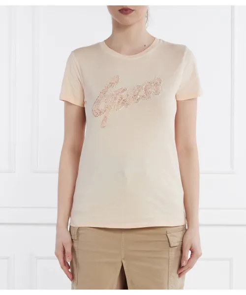 

Футболка Regular fit Guess Jeans, розовый