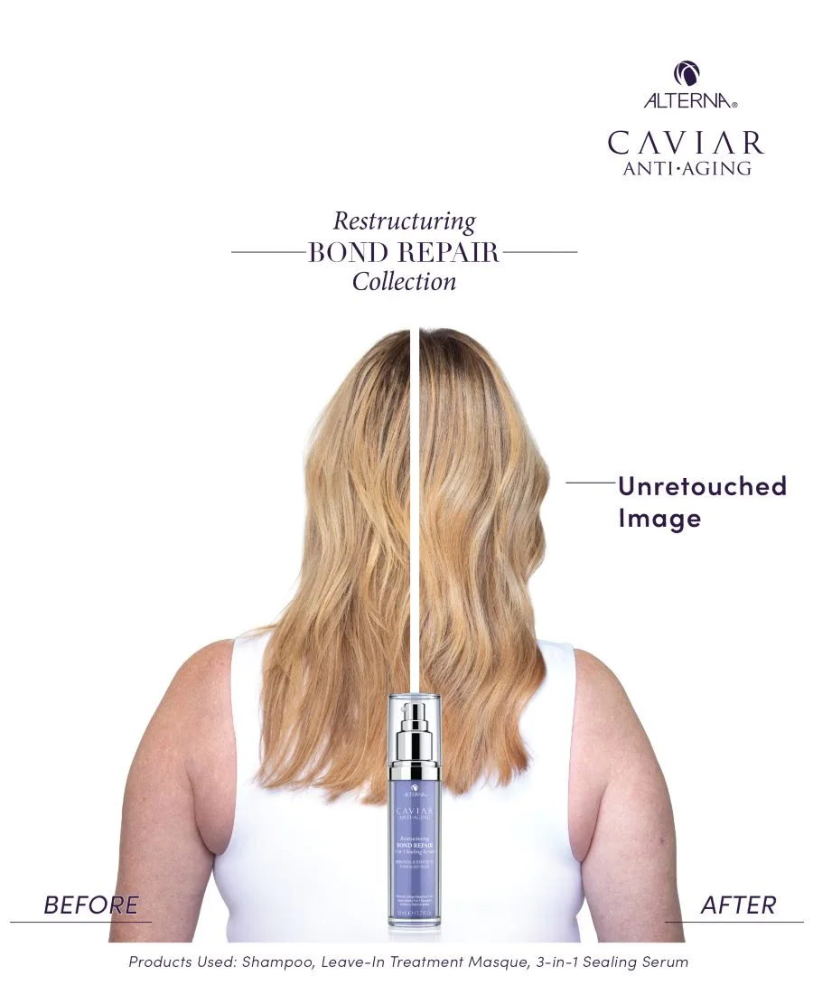 Alterna Сыворотка для восстановления и укрепления волос Caviar Anti-Aging Restructuring Bond Repair 3-In-1 Sealing Serum, 1.7 унции — фото 3