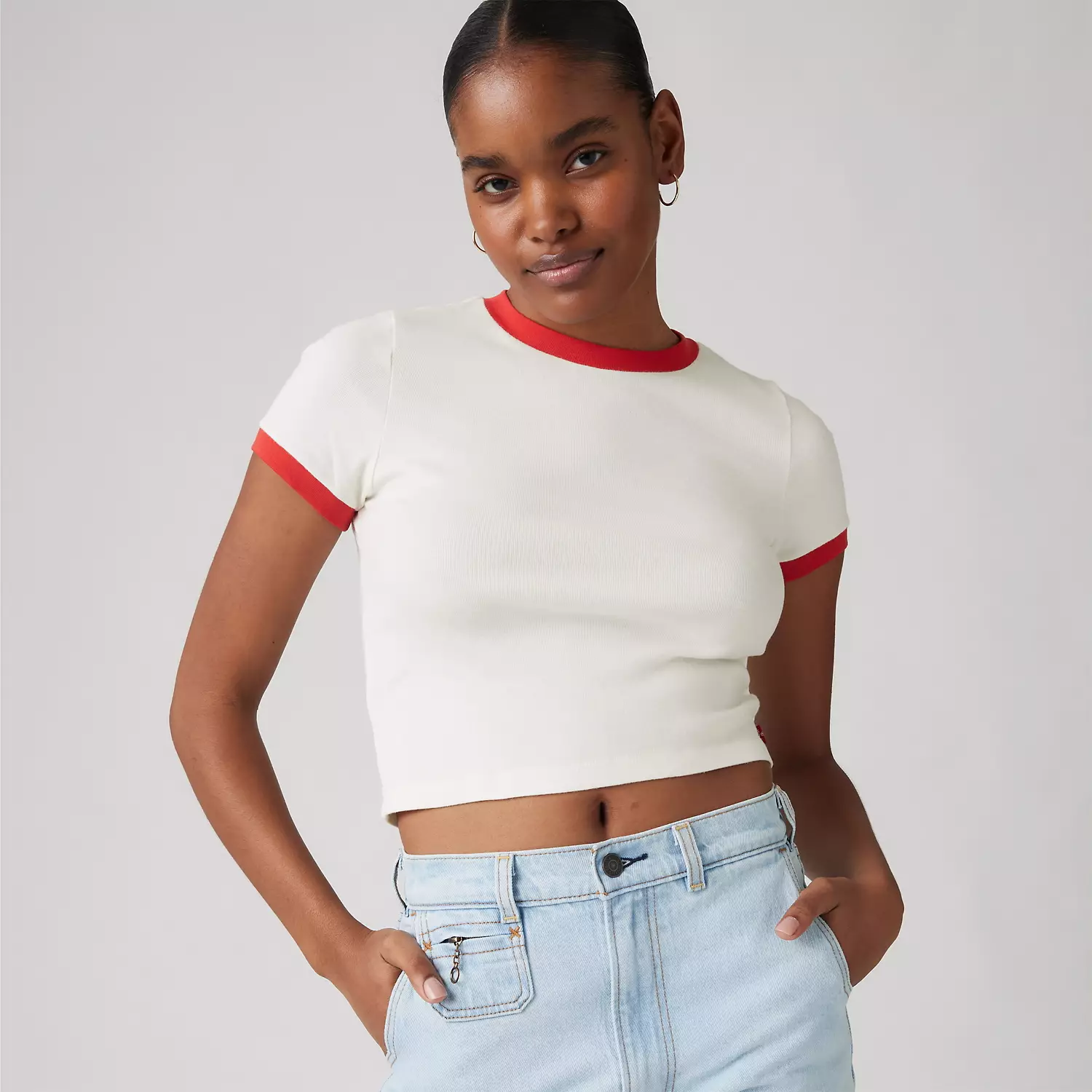 

Спортивная футболка Essential Ringer Levi's, цвет Cloud Dancer - White