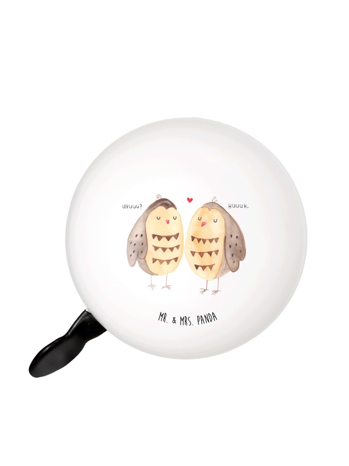 

Mr. & Mrs. Panda Велосипедный звонок с совами, любовь без слов, в белом цвете