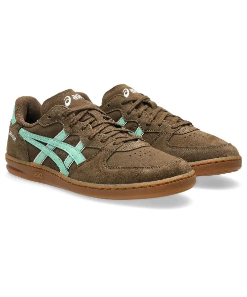 Мужские кроссовки ASICS SKYHAND OG из замши коричневые