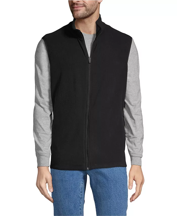 

Школьная форма Мужской жилет Thermacheck 100 Fleece Lands' End, черный