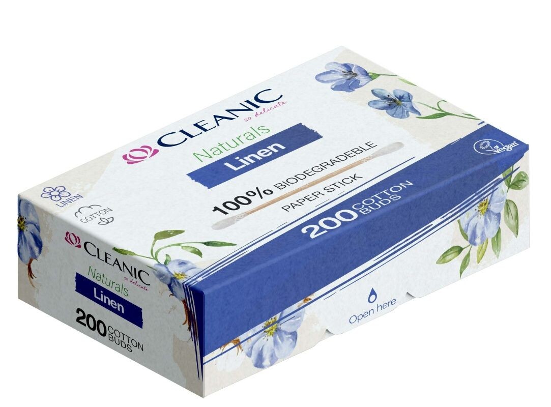 

Ватные палочки Cleanic Naturals Linen, 200 шт