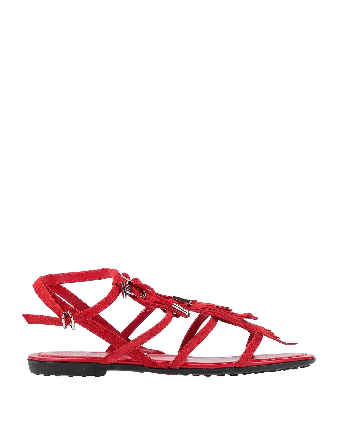 Сандалии Tod'S, кирпичный