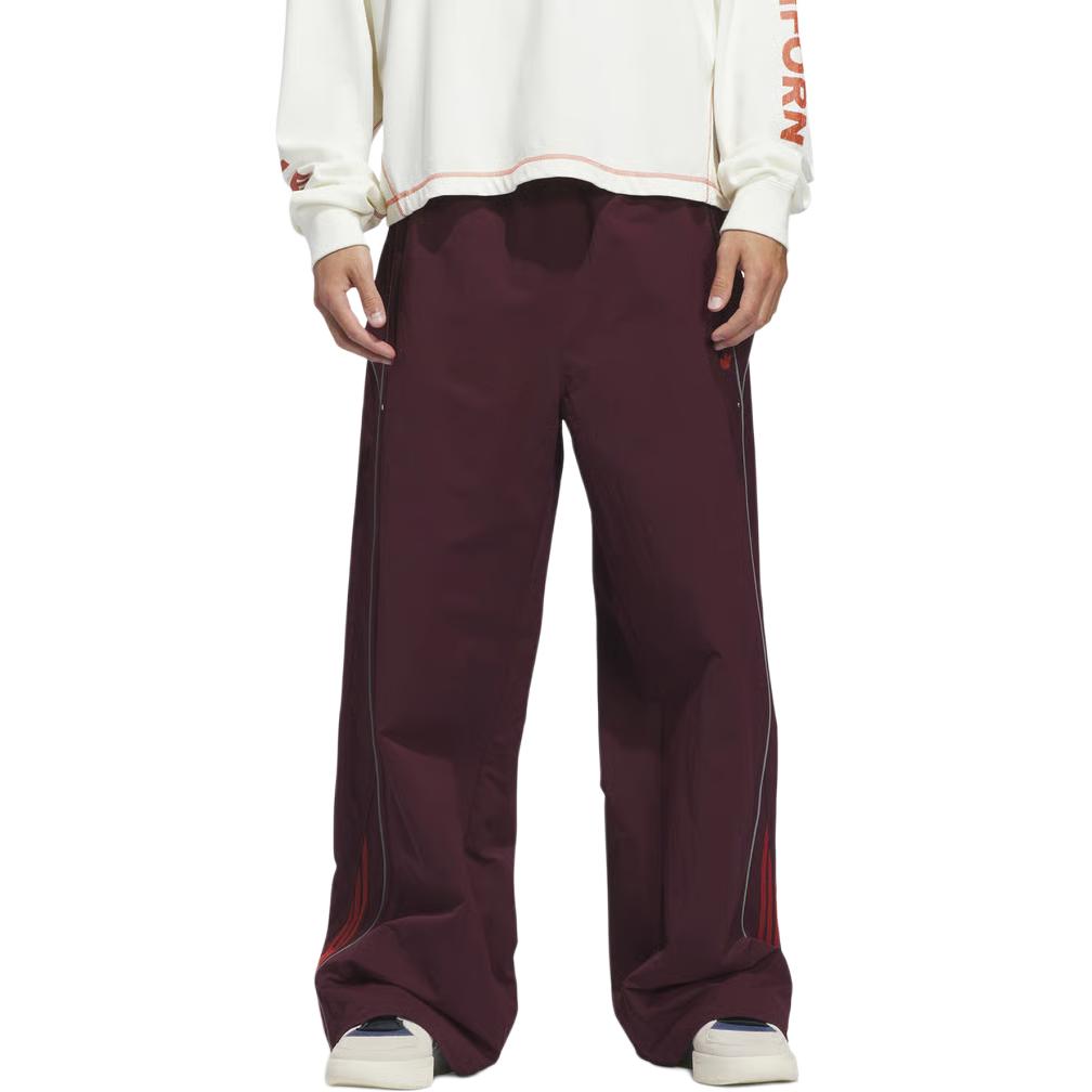 Лос-Анджелес FW25 Venice Wind повседневные брюки Unisex Adidas Originals, Burgundy Burgundy — фото 4