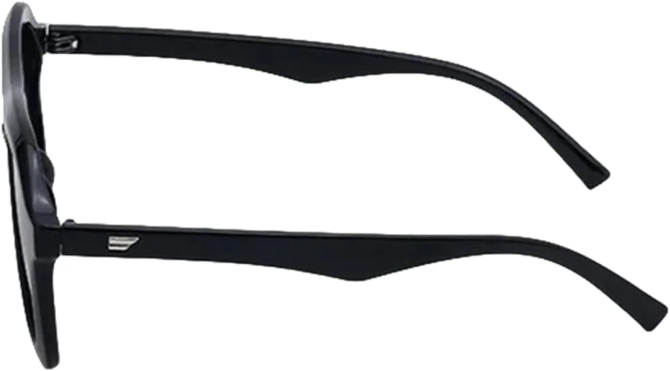 

Винтажные солнцезащитные очки в крупной оправе для женщин и мужчин, роскошные, в стиле панк, модные, популярные, с защитой от УФ-излучения UV400 TYUVIVO, Black Black