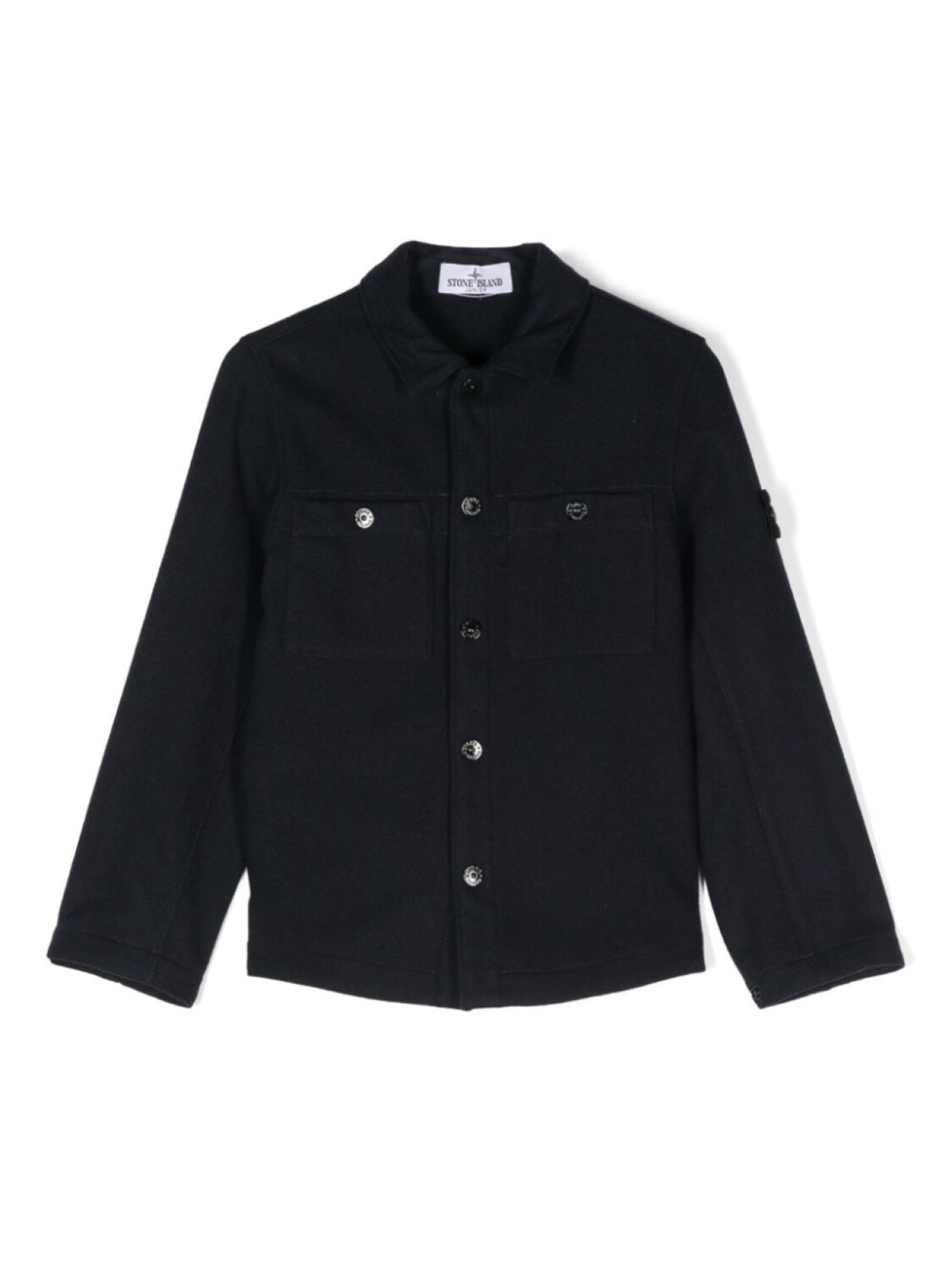 

Stone Island Junior рубашка с нашивкой Compass, синий