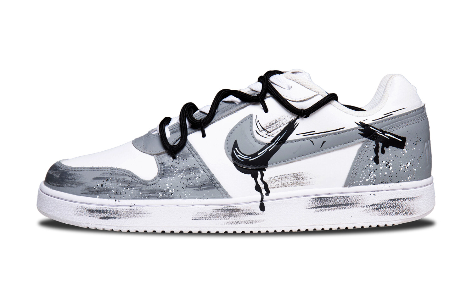 

Кроссовки Nike EBERNON Skateboarding Shoes Men Low-top White/Dark Gray, серый