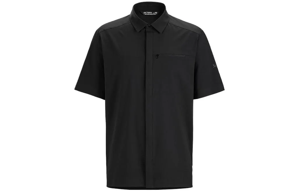 Мужская футболка Skyline SS Logo Arcteryx, черный sapphire/черный sapphire — фото 3