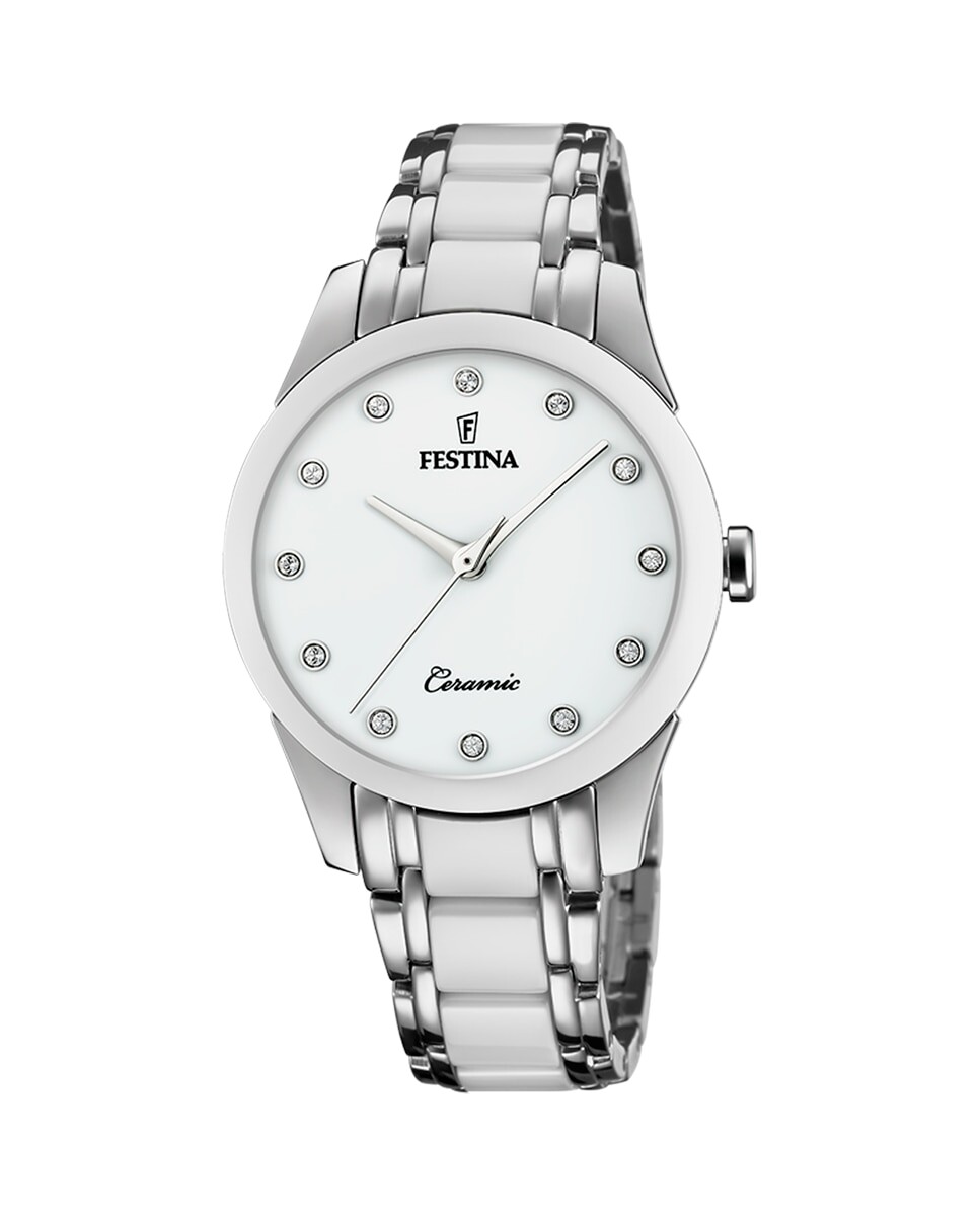 

F20499/1 Женские керамические часы из белой стали Festina, белый