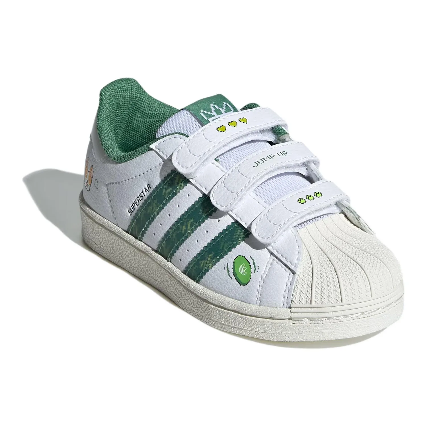 Adidas Originals SUPERSTAR мягкие и удобные устойчивые к истиранию низкие детские скейтборд кроссовки white — фото 4