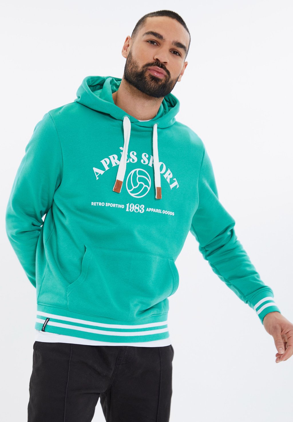 

Толстовка EWAN - Hoodie Threadbare, бирюзовый