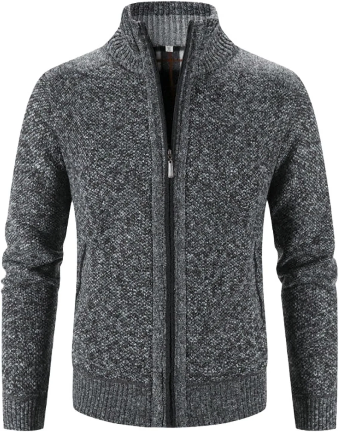 

Мужской кардиган с длинным рукавом и воротником стойкой FOLKFOLD