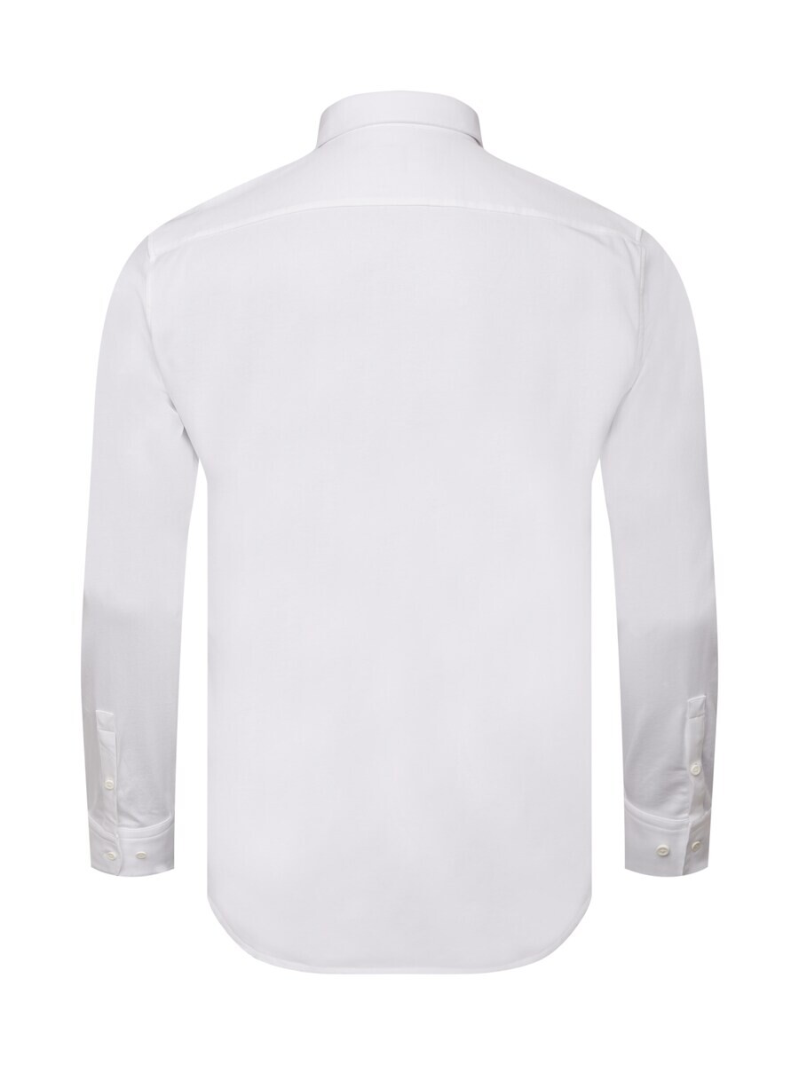Деловая рубашка BOSS Slim fit Business Shirt Hank, белый — фото 3