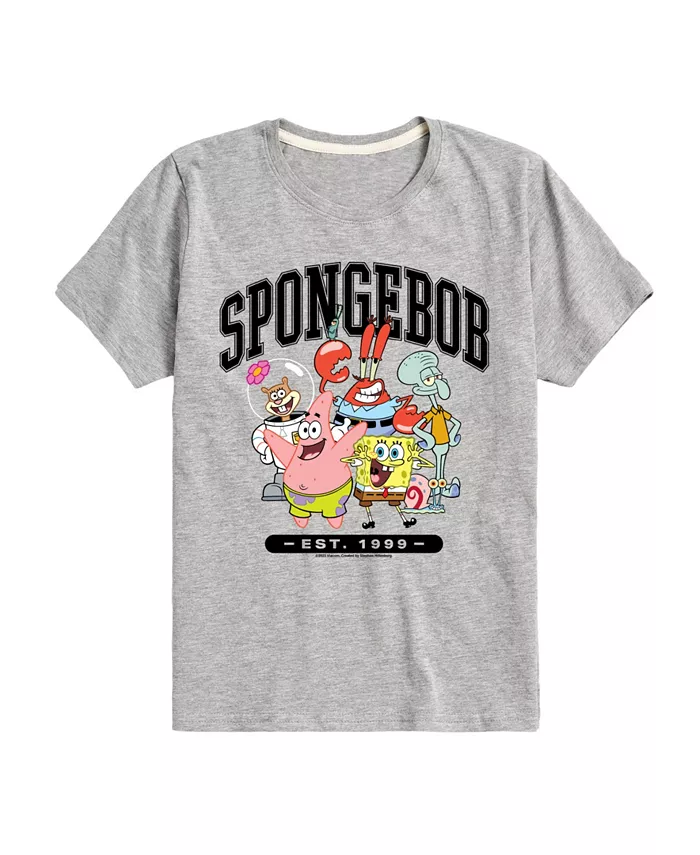 

Футболка с принтом Big Boys SpongeBob SquarePants, серый