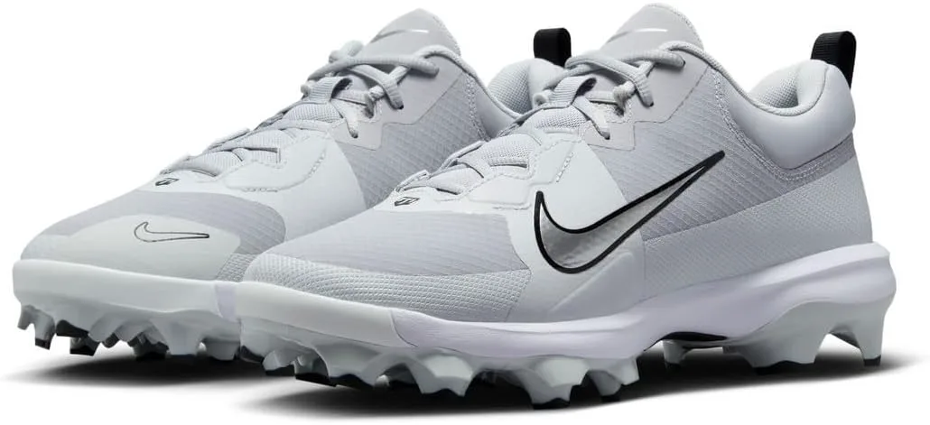 Бейсбольные бутсы Nike Force Trout 9 Pro MCS (FB2908-001, черный/белый-антрацит-серый холодный), серый/металлик серебристый — фото 2