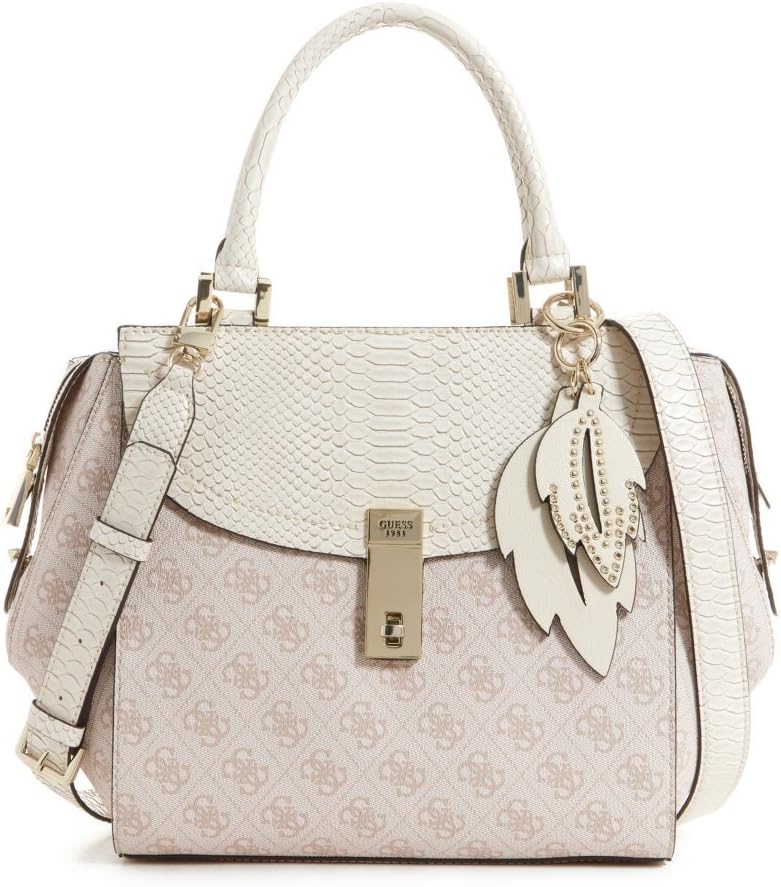 

GUESS Nissana сумка через плечо с логотипом под крокодиловую кожу, Beige