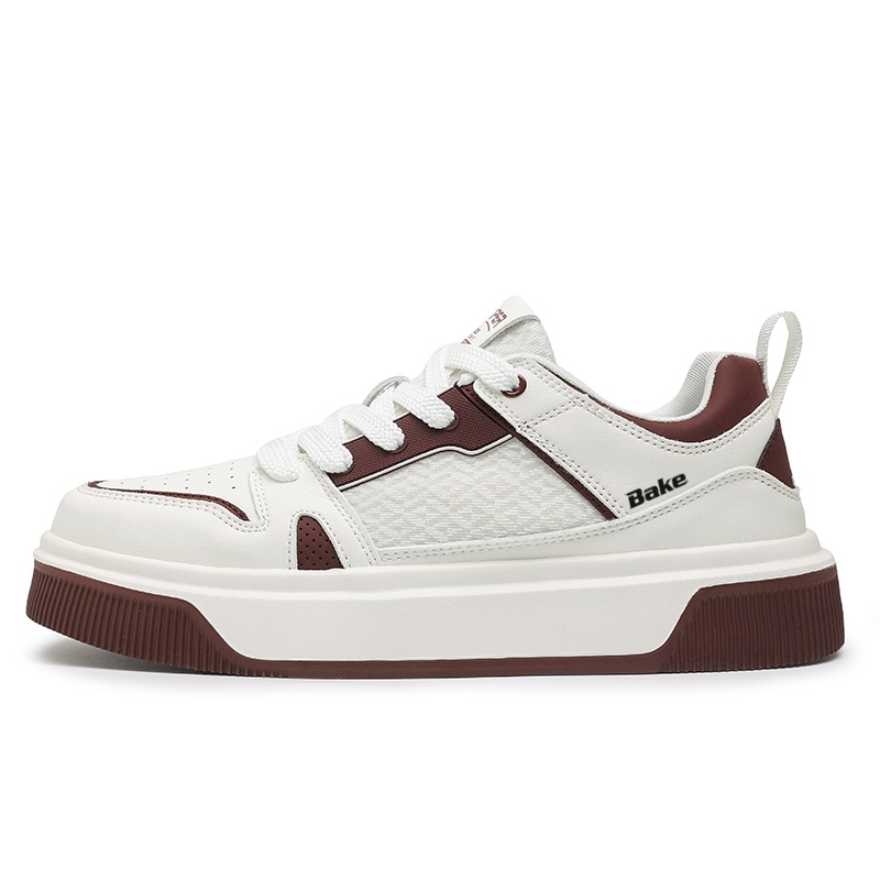 

BAKE Легкие и дышащие мужские низкие скейтерские кроссовки Beige Red, цвет Beige Red