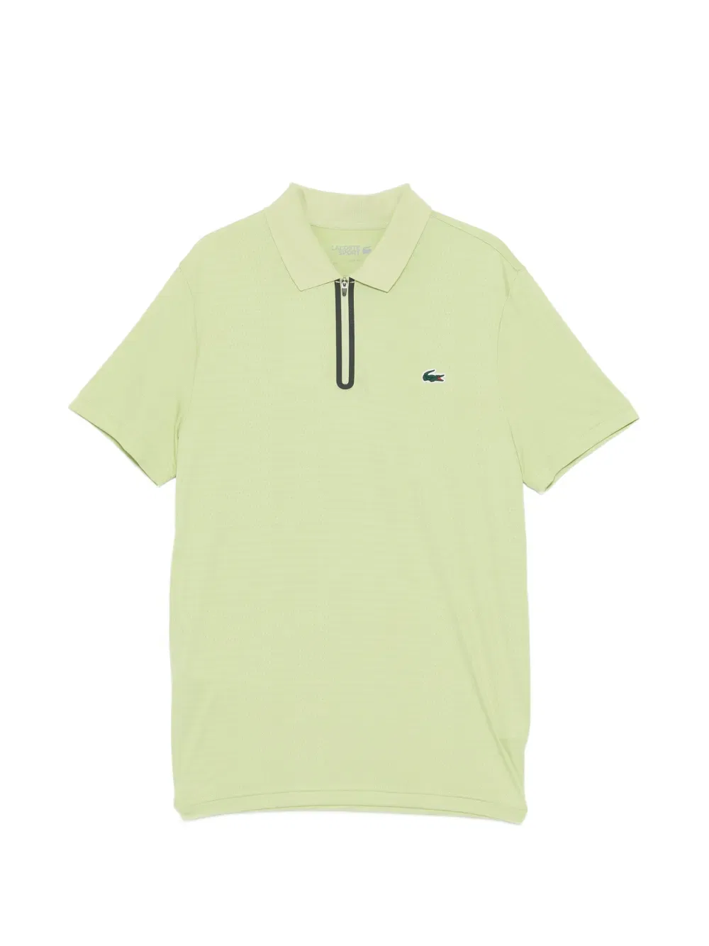 Поло-рубашка Lacoste с жаккардовым узором для тенниса, зеленый