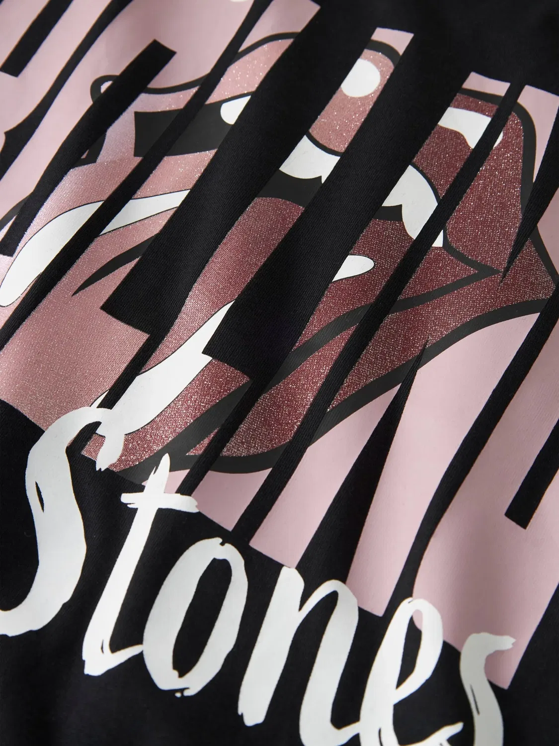 Топ с принтом Rolling Stones Name it, черный — фото 4