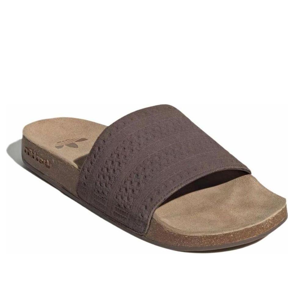 Шлепанцы adidas Originals Adilette Slides 'Brown Gum' — фото 2