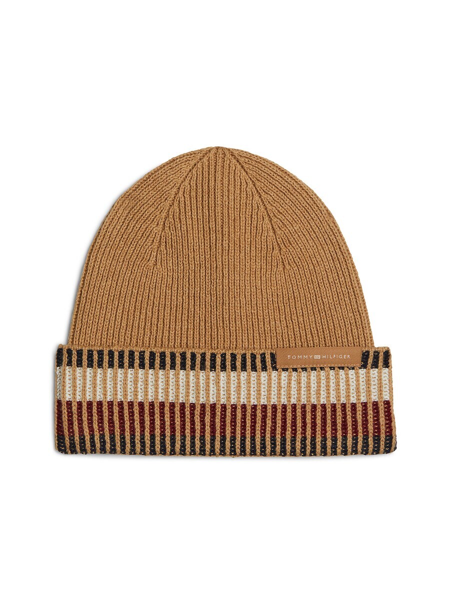 

Шапка TOMMY HILFIGER Beanie Corporate, бежевый/кремовый