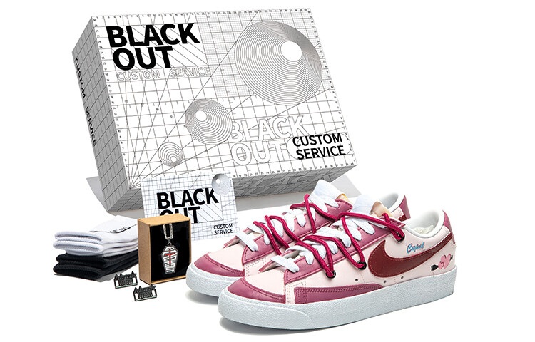 

Кроссовки Nike Blazer Skateboard Shoes Women's Low-Top Pink