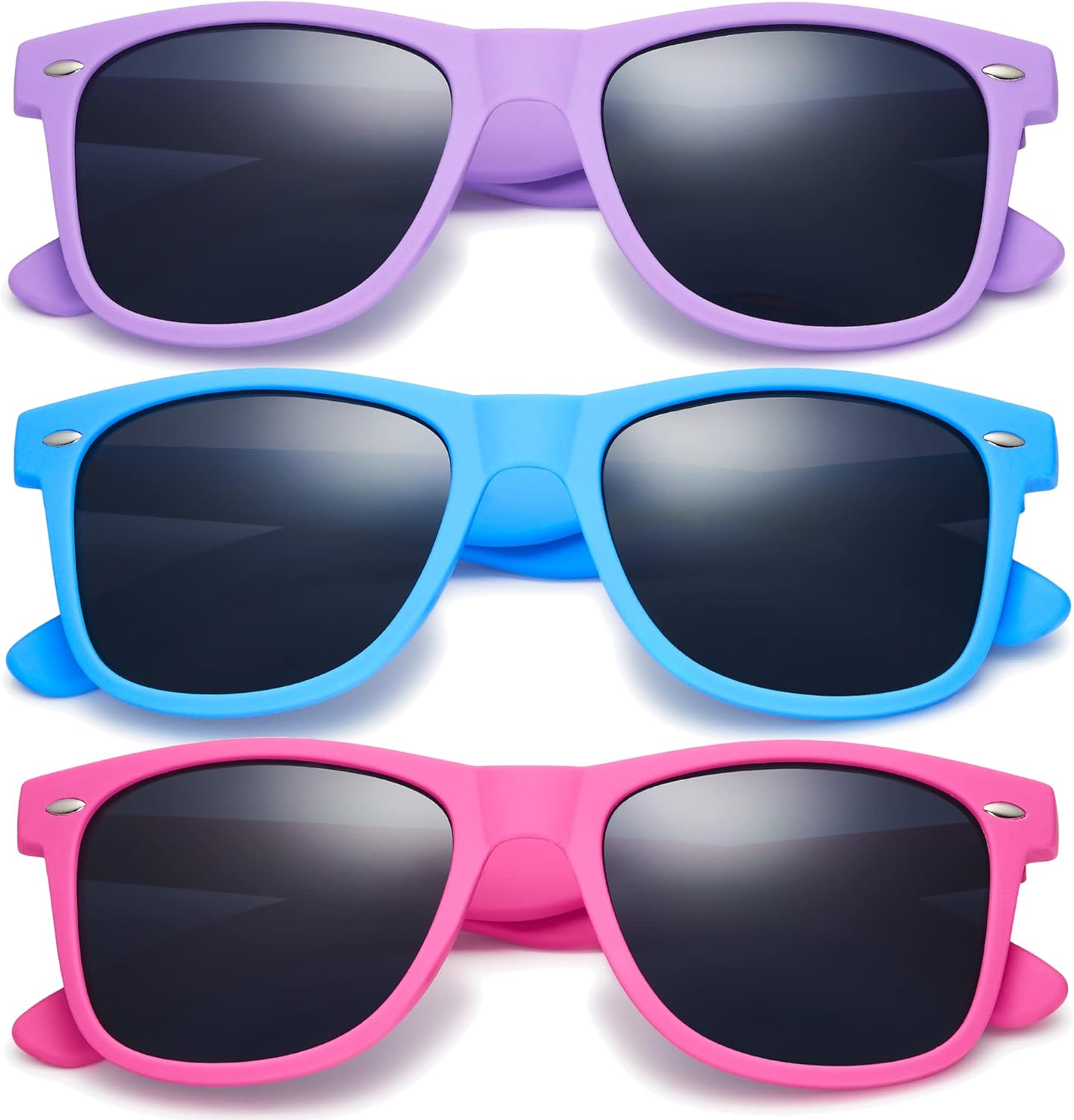 

Ретро-очки Rewind Classic с поляризацией, для мужчин и женщин, защита от ультрафиолета UV400, стильные и модные, унисекс Retro Rewind, 3-pack: Lavender + Electric Blue + Hot Pink