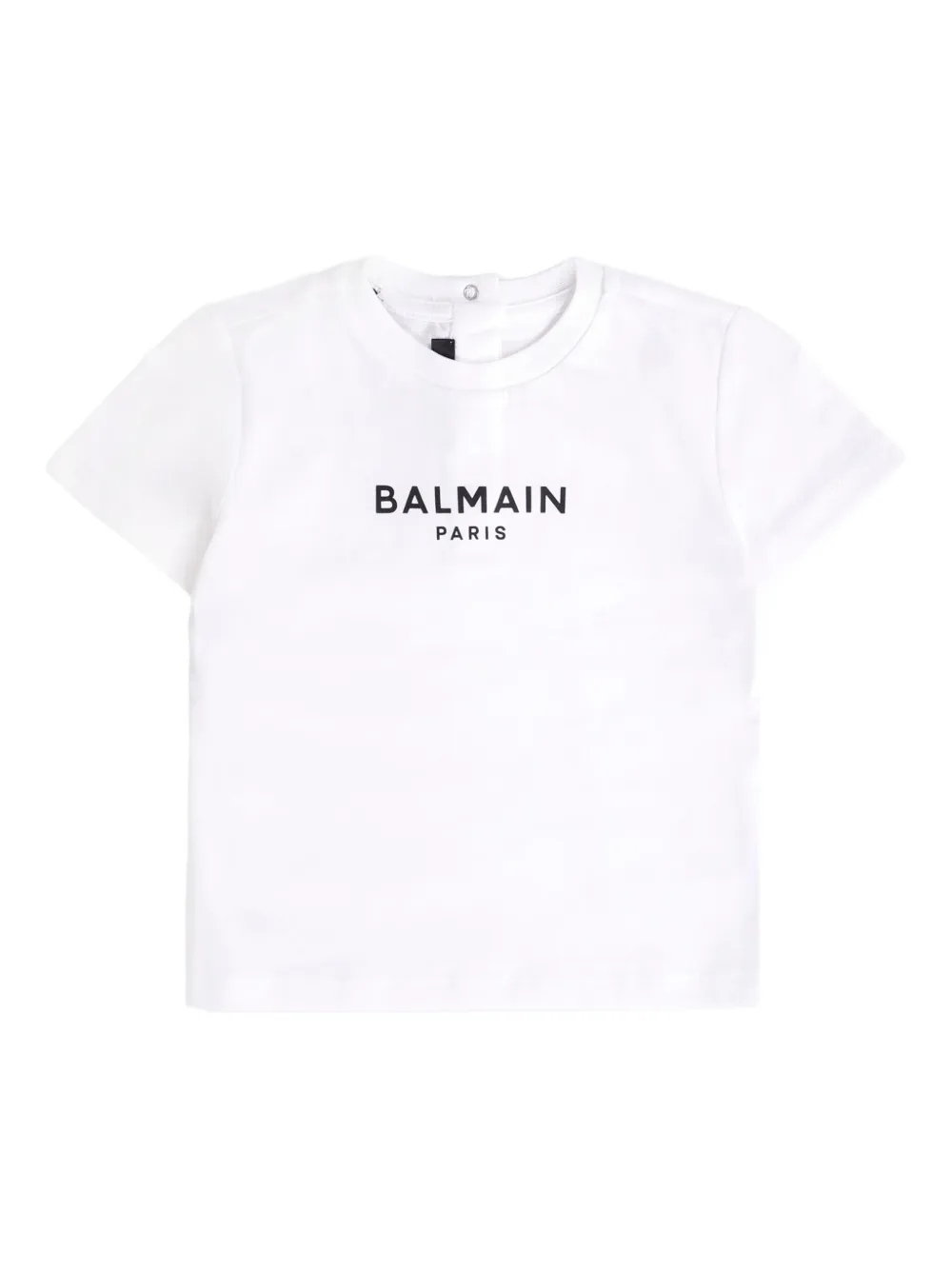 

Футболка с короткими рукавами и принтом логотипа Balmain Kids, белый
