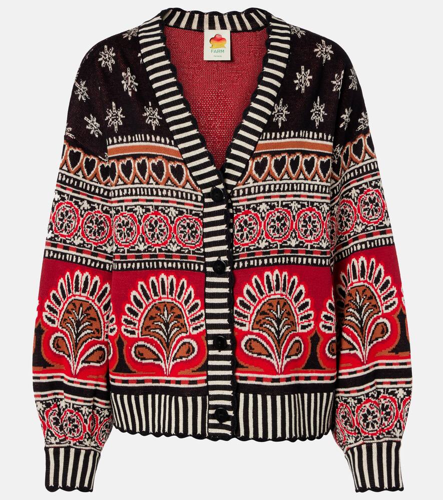 

Кардиган из хлопкового жаккарда Coconut Grove Farm Rio, Ainika Love Coconut Groove