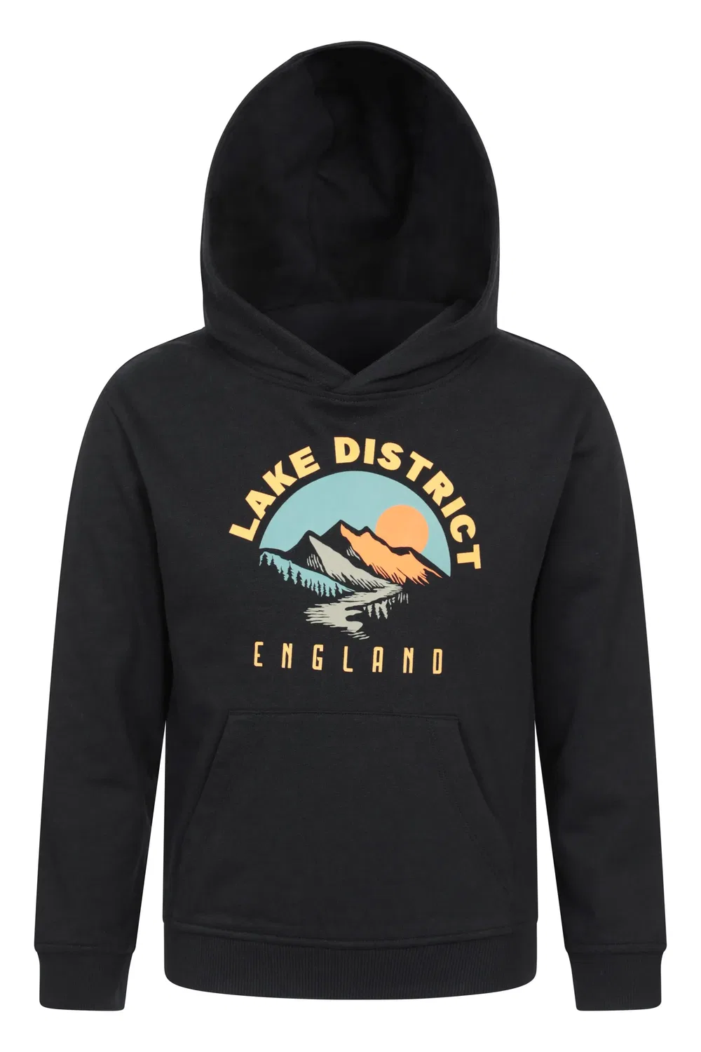 Худи Relaxed Fit из мягкого хлопка Mountain Warehouse, черный