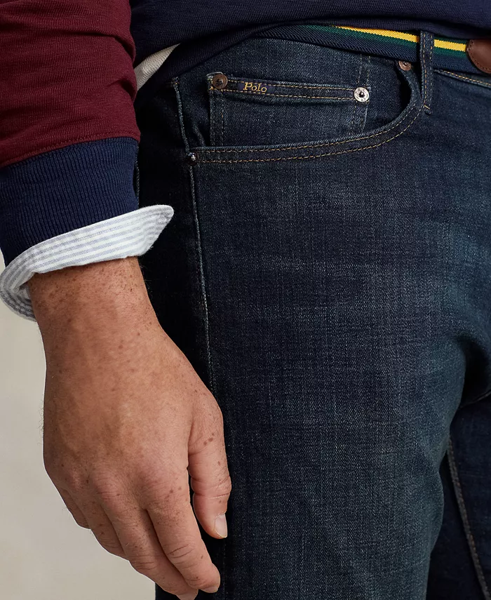 Мужские джинсы Big & Tall Hampton Relaxed Straight Polo Ralph Lauren, синий — фото 3