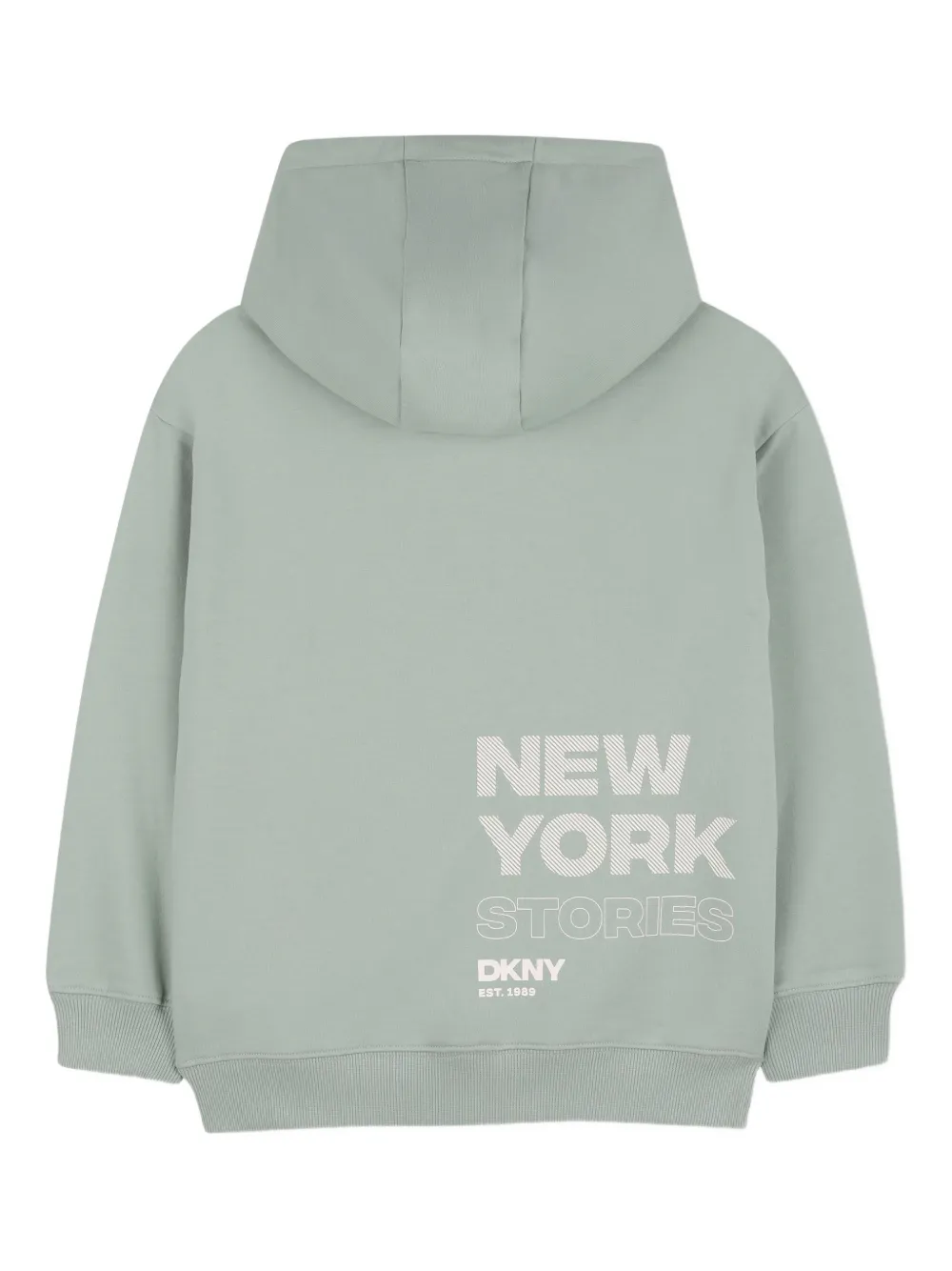 Толстовка с капюшоном и логотипом Dkny Kids, зеленый — фото 2