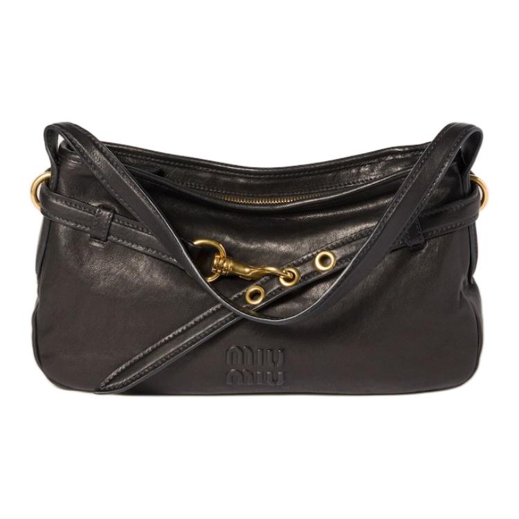 

MIU MIU Aventure Nappa Sheepskin Женская Сумка Через Плечо Black