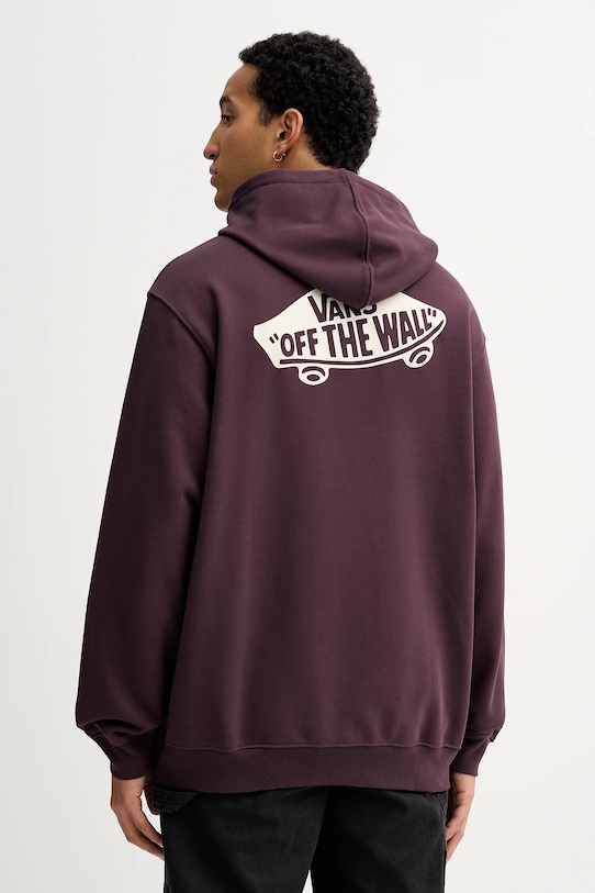 

Хлопковая толстовка Vans, фиолетовый