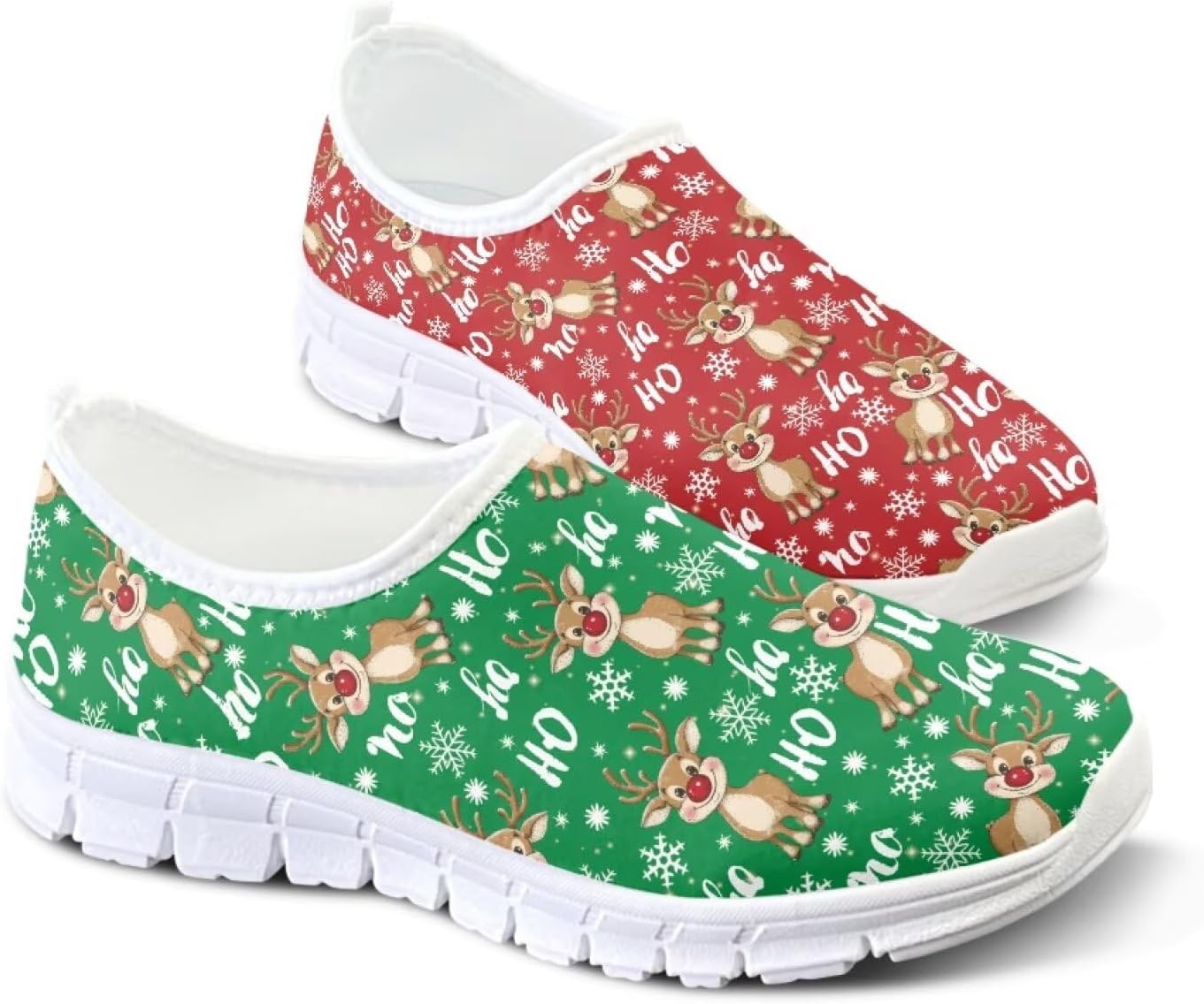 

Легкие женские кроссовки без застежек для ходьбы, унисекс, модные повседневные кеды Fonplted, Cute Deer