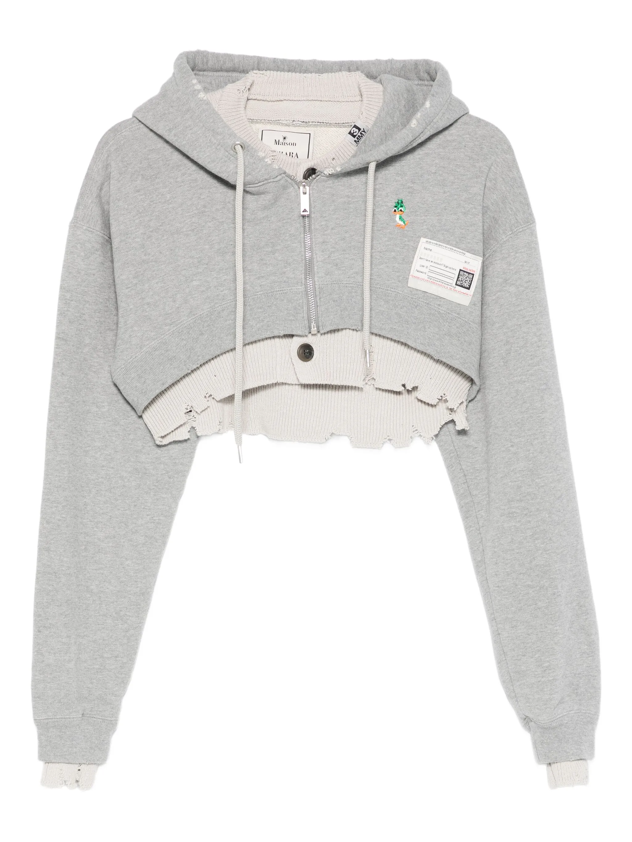 

Куртка на молнии с капюшоном Maison Mihara Yasuhiro, серый
