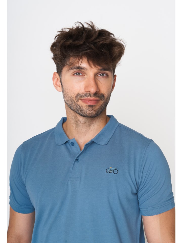 

Рубашка-поло Vintage Bike цвета Muddy Blue GreenBomb, Зеленый, Рубашка-поло Vintage Bike цвета Muddy Blue GreenBomb