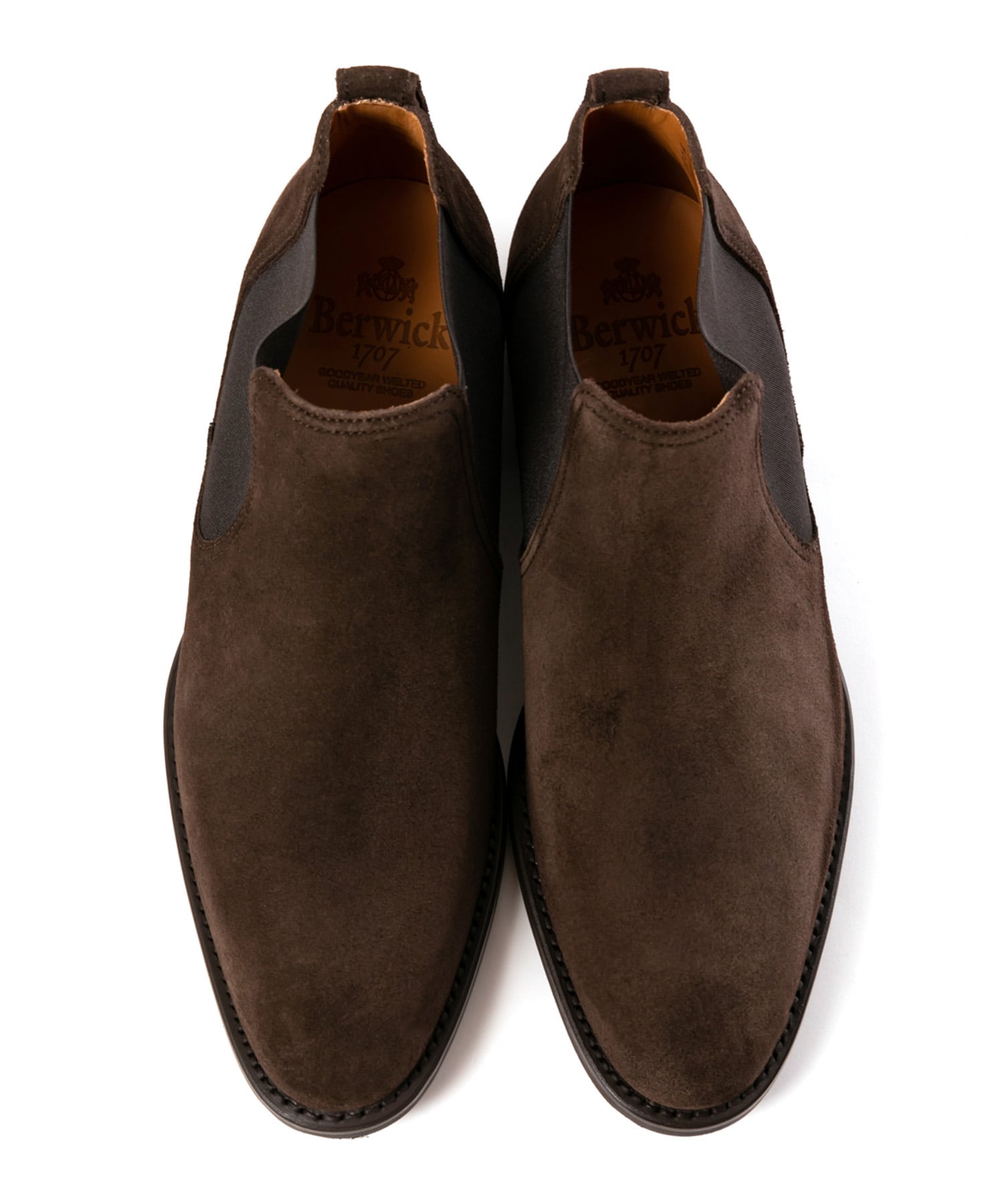 Ботинки с боковой вставкой Berwick1707, Dark Brown — фото 3