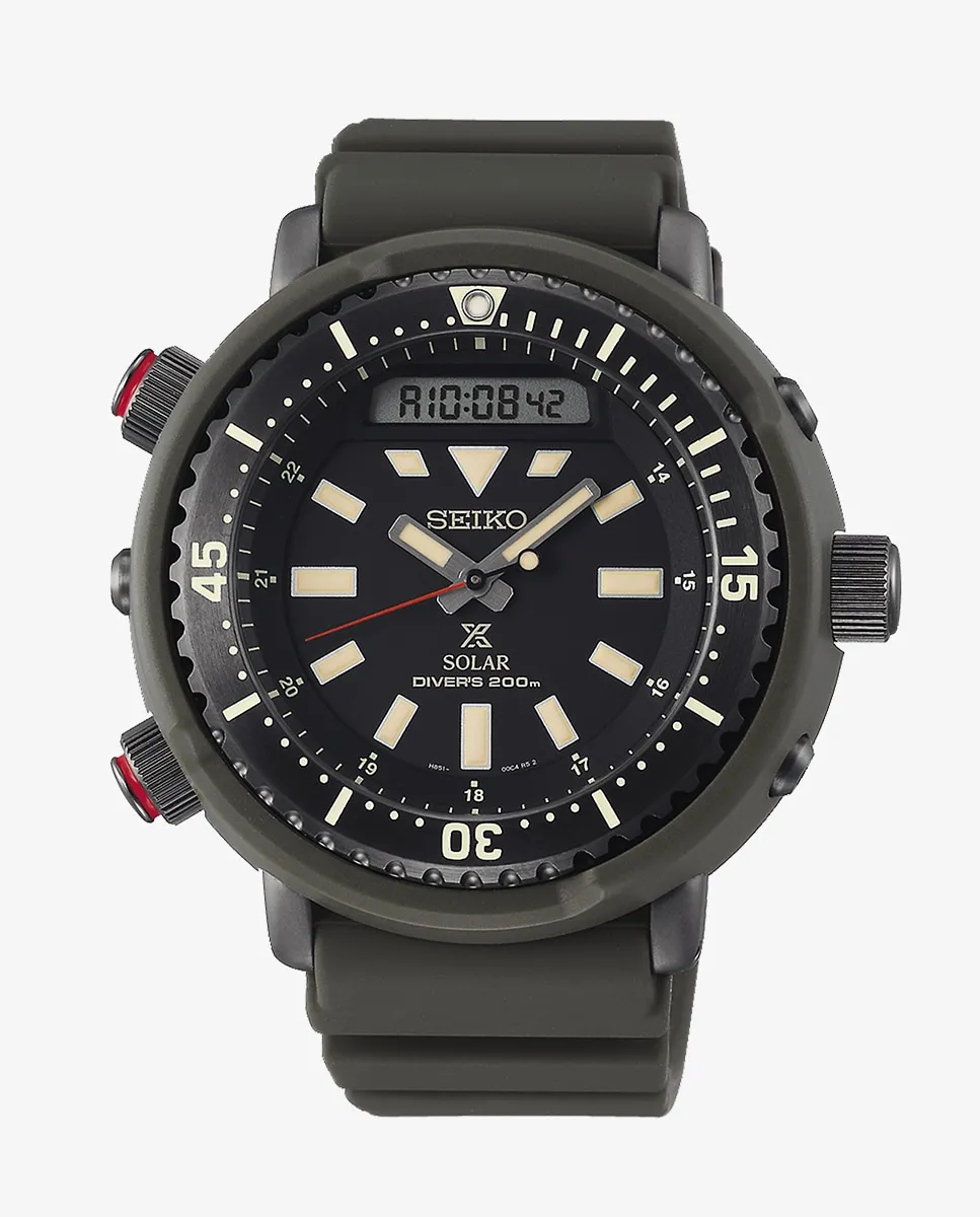 

Мужские часы Prospex SNJ031P1 с силиконовым и зеленым ремешком Seiko, зеленый