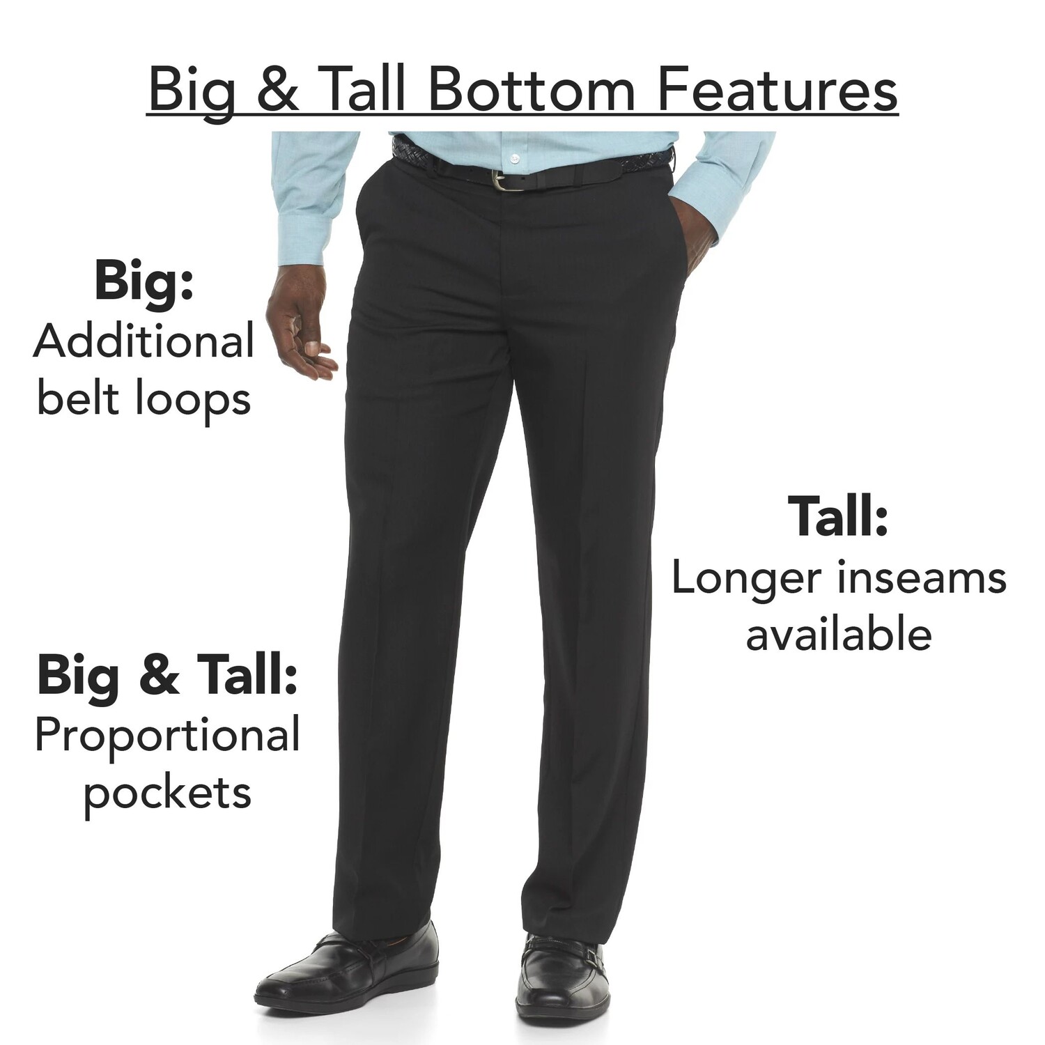 Брюки прямого кроя цвета хаки Big & Tall Performance Series Extreme Comfort Lee, синий — фото 3