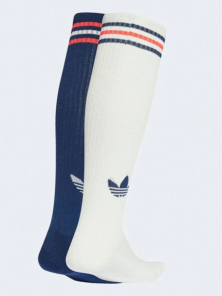 Носки спортивные, набор 2 пары, Adidas, кремовый/темно-синий — фото 2