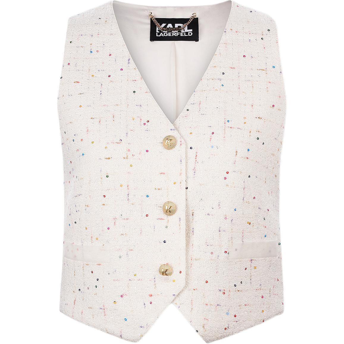 

KARL LAGERFELD / Karl Lagerfeld Jeans Женский жилет, Ecru