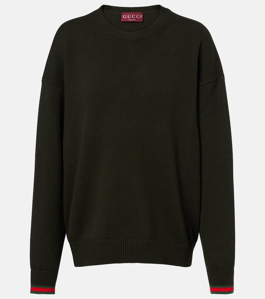 

Шерстяной свитер с кашемиром Gucci, Loden Green/Mix