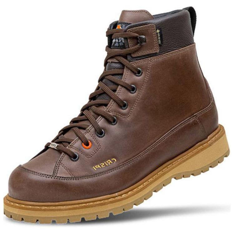 

CRISPI Амортизирующие износостойкие высокие уличные ботинки унисекс коричневые, цвет Brown